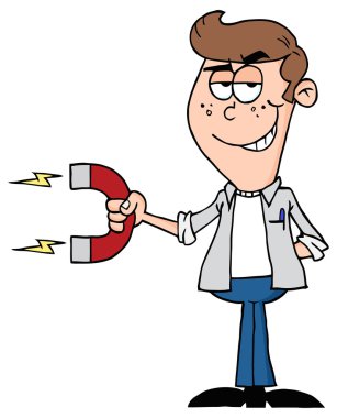 Mıknatıs ile mutlu adam