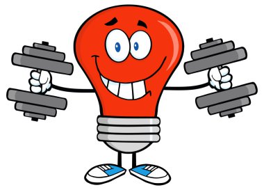 Ampul eğitim Dumbbells ile.