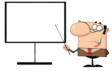 Öğretmen kartı işaretçisiyle