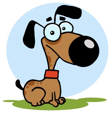 Cute karikatür köpek