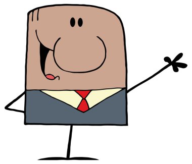 Afrika kökenli Amerikalı işadamı karakter