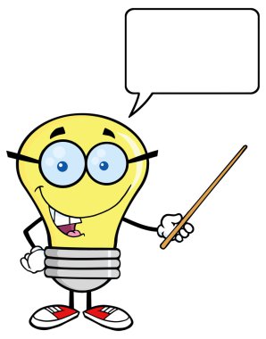 Ampul ile konuşma balonu