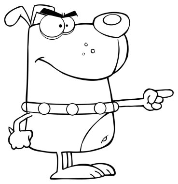 Kızgın köpek işaret