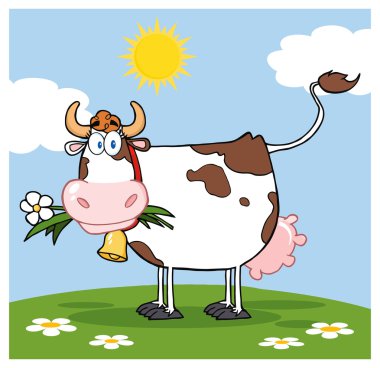 karikatür süt ineği