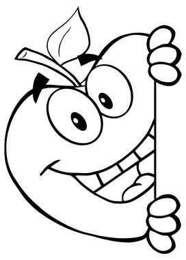 Apple gülümseyen özetlenen