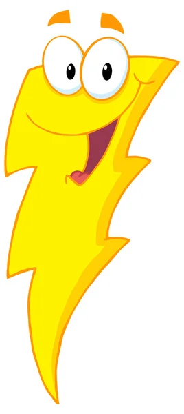 Lightning Mascot Cartoon Character — Stock Vector