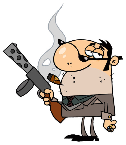 мультяшный гангстер
