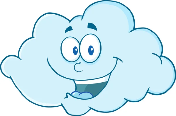 Mascotte de Cloud Cartoon — Image vectorielle