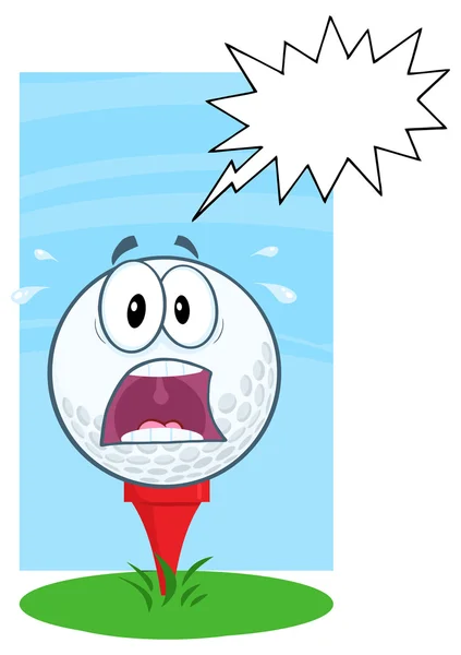 Panic Golf Ball — Stock Vector