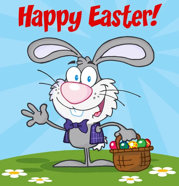 Happy Easter Text card — Wektor stockowy