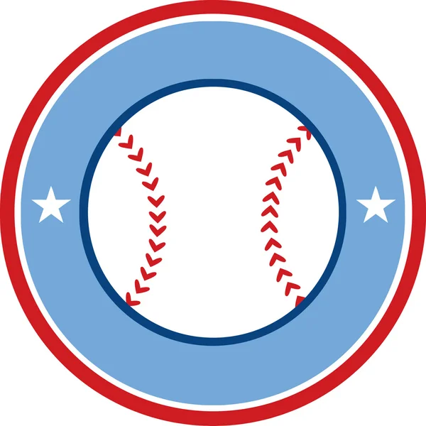 Modré Baseball nápis. — Stockový vektor