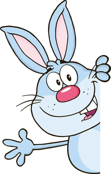 卡通兔与空白符号 — 图库矢量图片