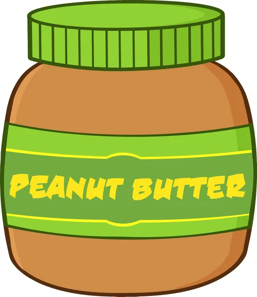 Peanut Butter Jar — Stock Vector