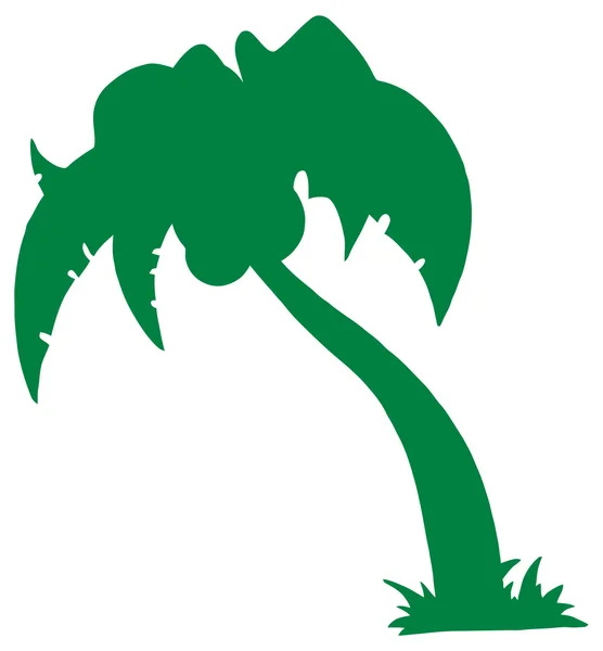 Silhouet van Palm drie — Stockvector