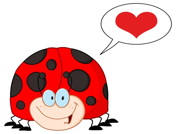 LadyBird personaggio cartone animato — Vettoriale Stock