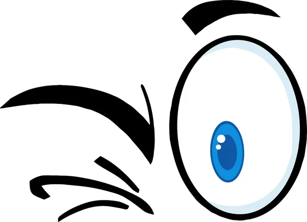 Winking Cartoon Eyes. — Stock Vector