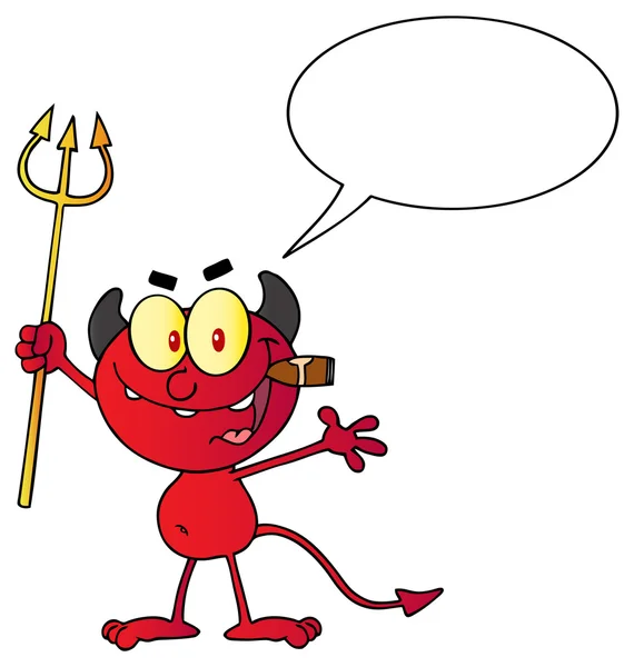 Cartoon Devil personaggio — Vettoriale Stock