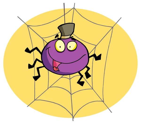 Cartoon rolig spider — Stock vektor