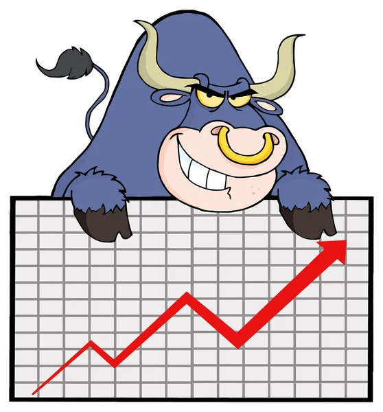 iş grafiği ile mavi boğa