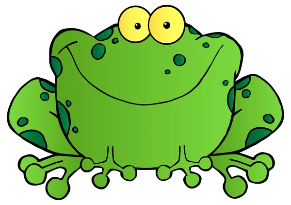 Βάτραχος χαρακτήρα κινουμένων σχεδίων — Stockový vektor