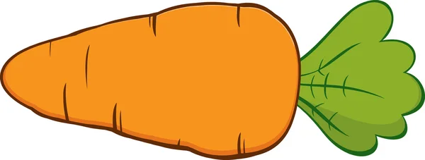 Cenoura de desenhos animados laranja . — Vetor de Stock