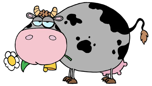 Cartoon personaggio mucca — Vettoriale Stock