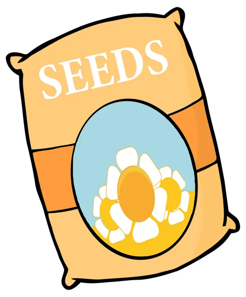 Saco de sementes de flor — Vetor de Stock