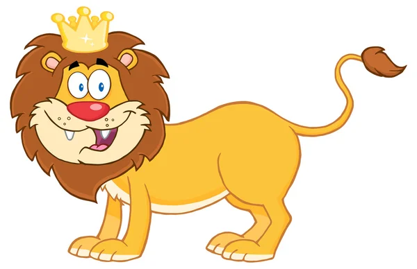 König der Löwen im Dschungel — Stockvektor