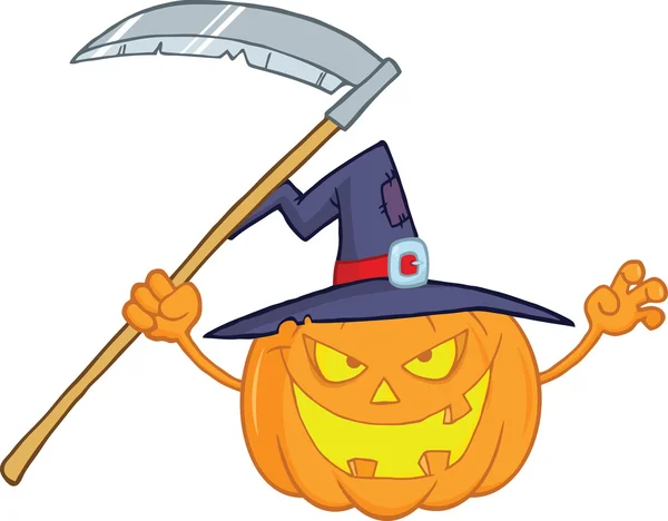 Skary Halloween pumpa — Stock vektor
