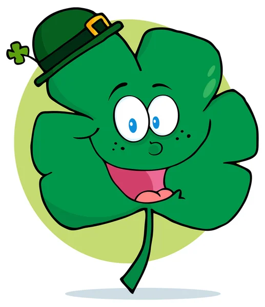 緑のクローバーの幸せ — ストックベクタ