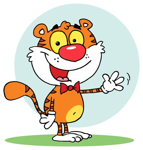 Cartoon karakter van de tijger — Stockvector