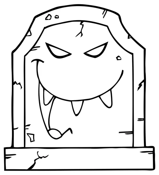 Сміючись надгробок характер — стоковий вектор