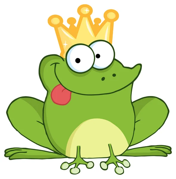 Frog Prince Character — Stock Vector