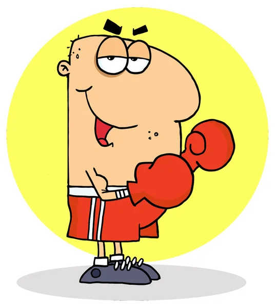 Cartoon Boxer Man — Stockvector