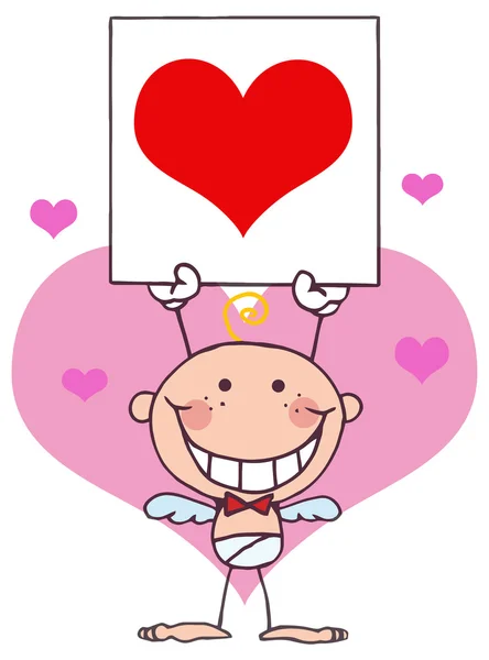 San Valentino cartone animato cupido — Vettoriale Stock