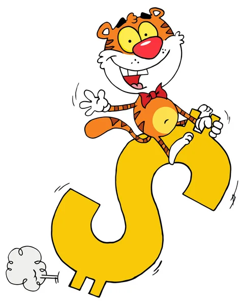 Cartoon Tiger Character — Stock Vector