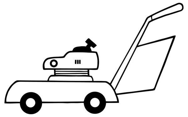 Cartoon Lawn Mower — Stock Vector