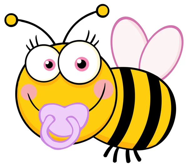 宝贝女孩蜜蜂 — 图库矢量图片