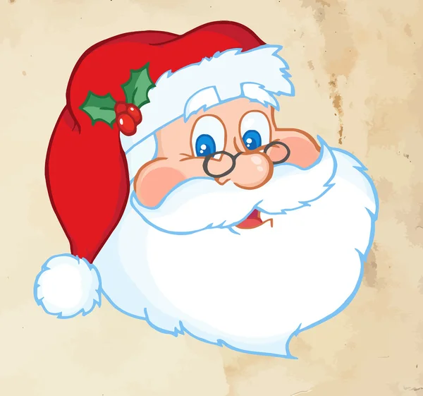 Caricatura sonriente santa claus — Vector de stock