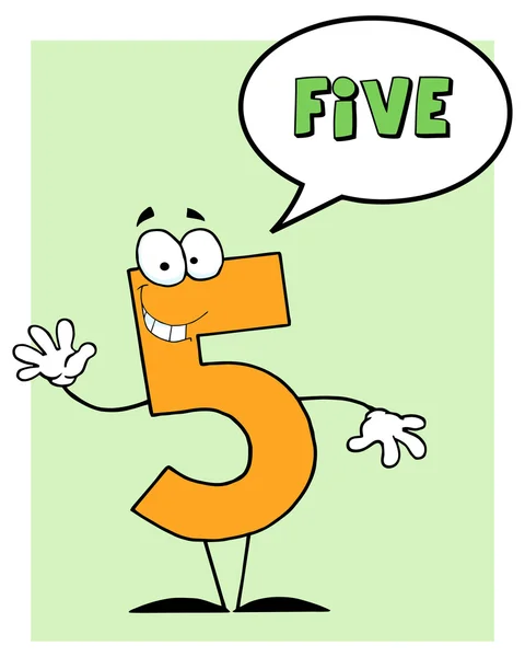 Number 5 Five Guy — Stock Vector