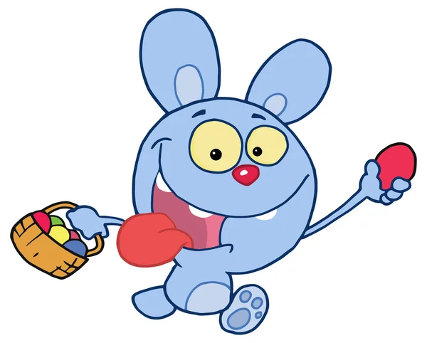 Conejo de Pascua de dibujos animados — Vector de stock