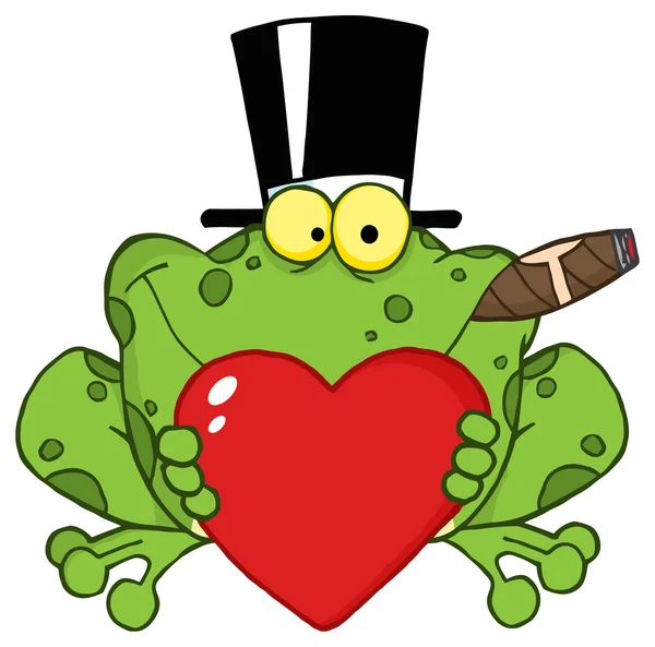 Cartoon Frog Character — Stock Vector