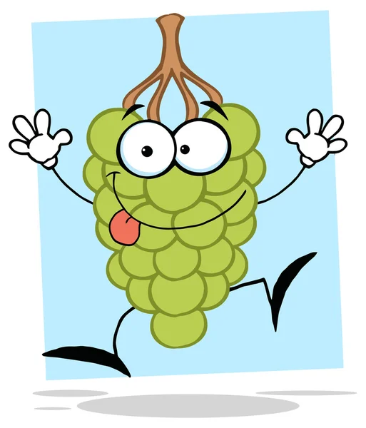 Персонаж мультфильма о винограде — стоковый вектор