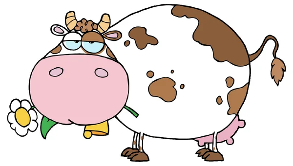 Charakter kreskówka krowa — Wektor stockowy