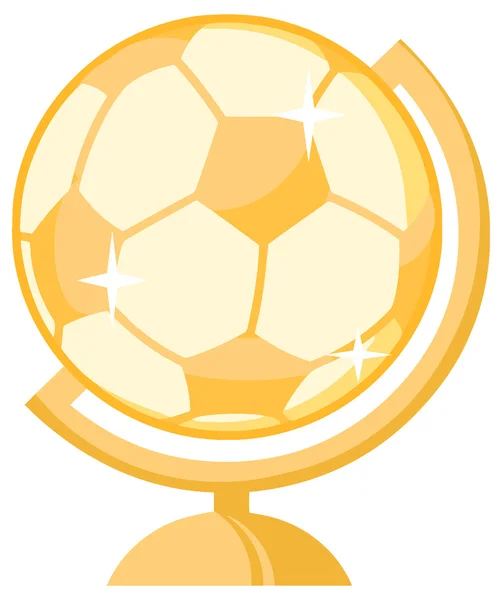 Cartoon Soccer globe bollen — Stock vektor