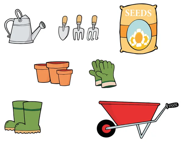 Set outils jardinier — Image vectorielle