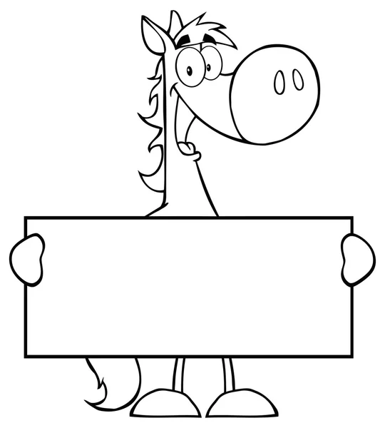 Personaje de dibujos animados de caballo — Archivo Imágenes Vectoriales