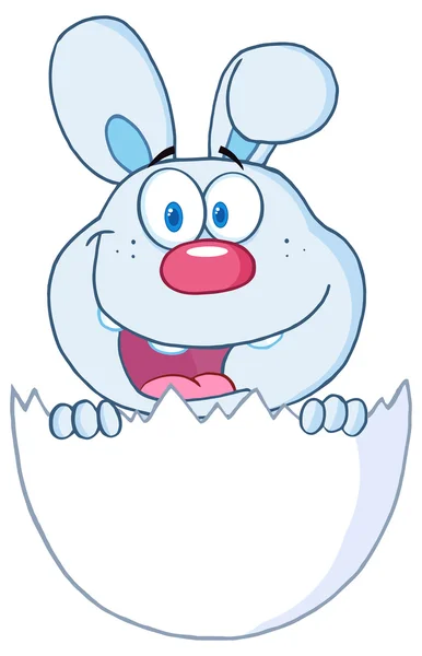 Blauwe Bunny verrassen — Stockvector