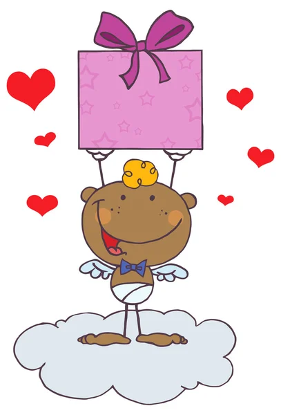 Valentijn cartoon cupid — Stockvector