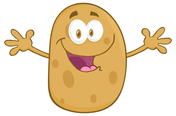 Personaggio cartone animato di patate — Vettoriale Stock